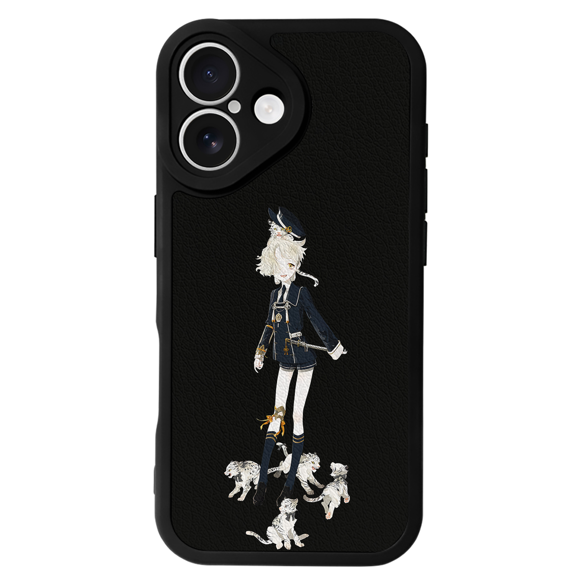 （画像用） 刀剣乱舞 Touken Ranbu 【iPhone 16シリーズ対応】シリコンスマホケース（レザー調） 材質：シリコン